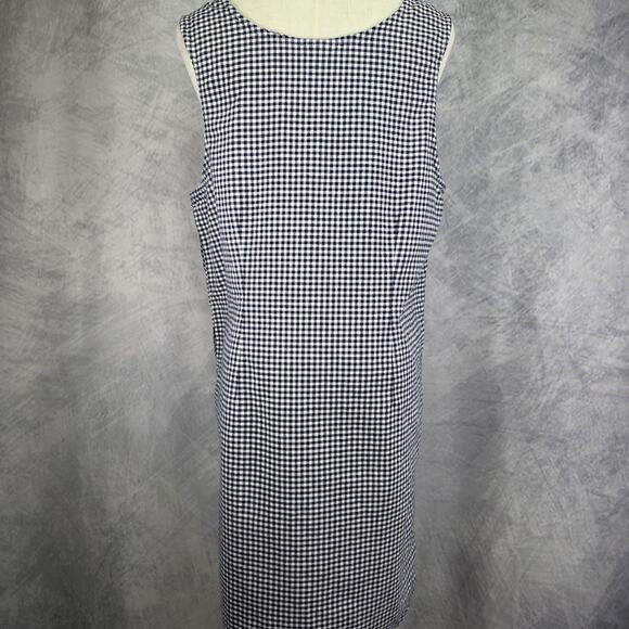 Vintage Disney Pooh Jumper Dress Womens XL Blue Gingham Winnie The Pooh 90s - Picture 12 of 16